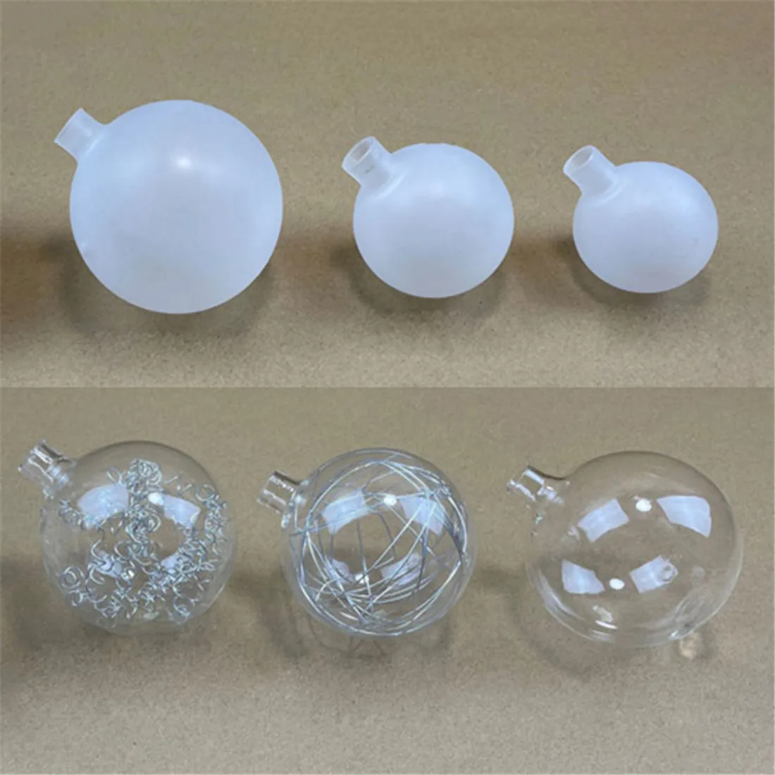 Frost 1.1cm opening glass shade replacement for G4 socket holder Globe clear 1cm hole glass lampshade for shade change