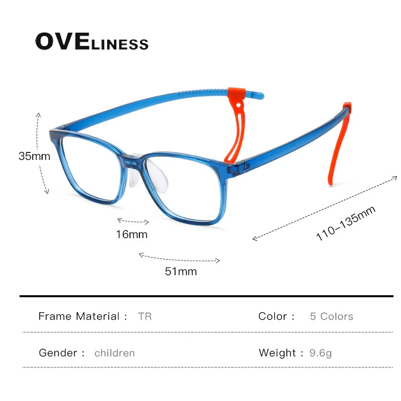 Optic Glasses Frame boy girl Kids Child Ultra light TR90 Silica prescription Eyeglasses With Myopia Glasses Spectacle Frames