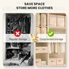 Space Saving Compression Storage Tote Bag Heavy Duty Multipurpose Rectangle Fabric Organizer for Comforters Clothes and Blankets 4