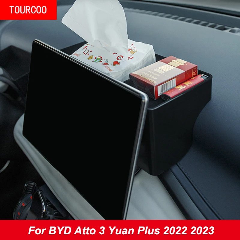 

For BYD Atto 3 Yuan Plus 2022 2023 Dashboard Storage Box Rack Sticker Modified Accessorie