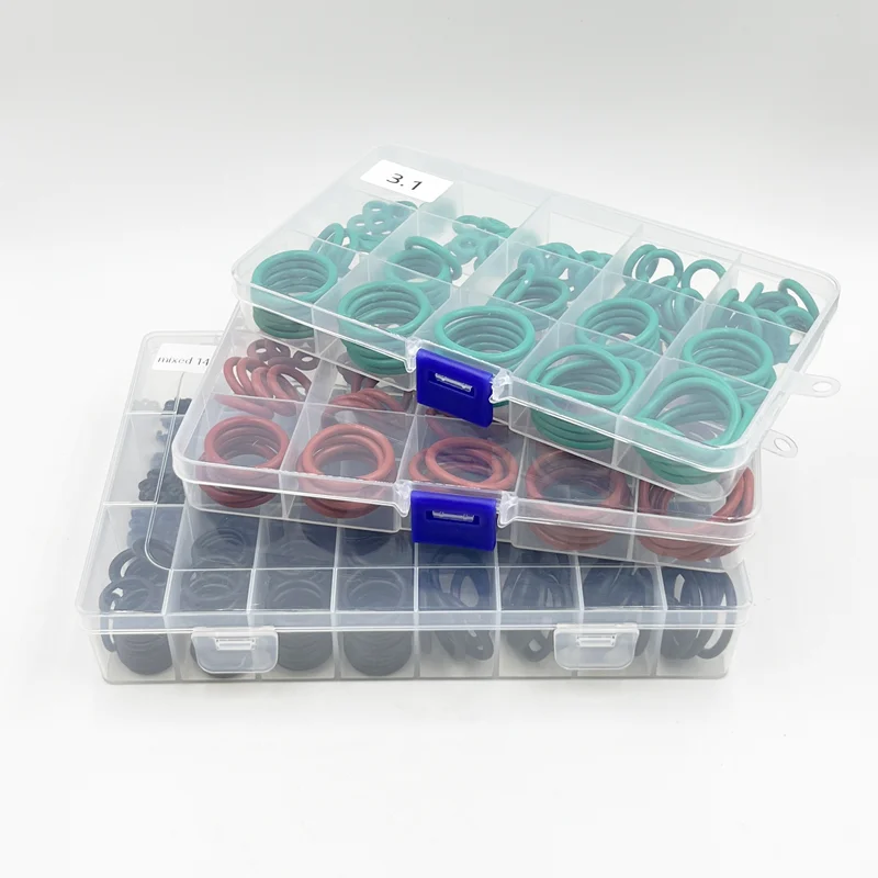 O ring seal set rubber seal ring VMQ NBR FKM O Ring Silicone Nitrile Rubber Car Gaskets Corrosion High Temperature Oil Resist Seal Washer
