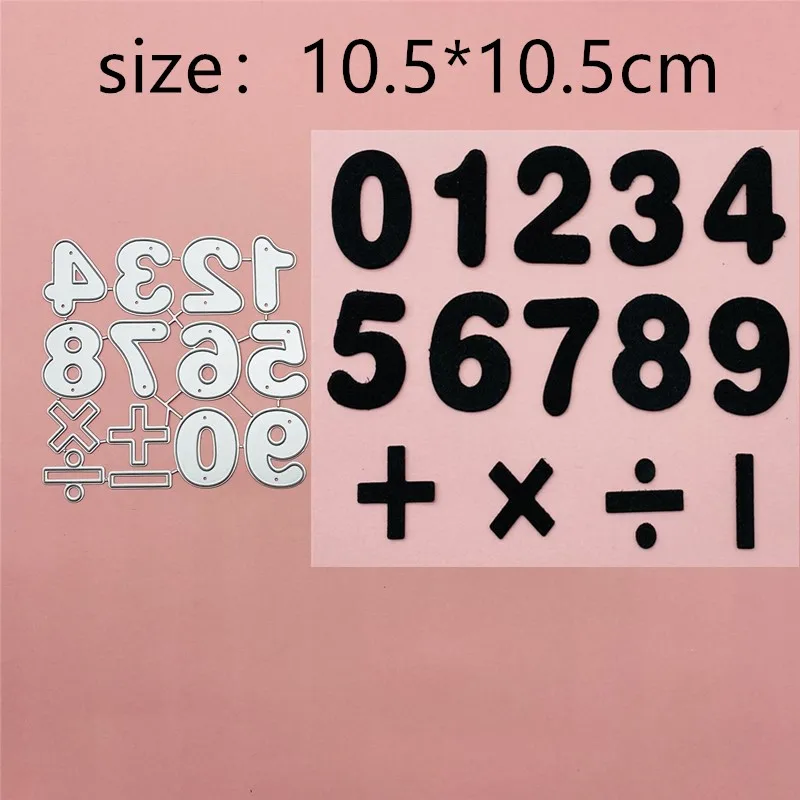 

Number Symbol Metal Cut Dies Stencils for Scrapbooking Stamp/Photo Album Decorative Embossing DIY Paper Cards