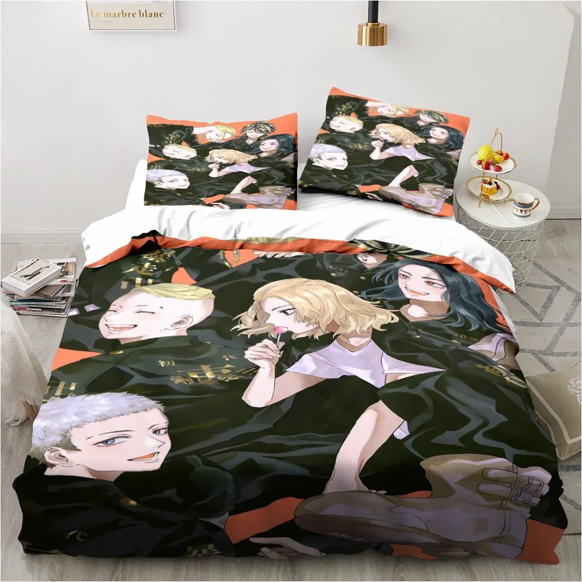 Anime Tokyo Revengers Ryuguuji Ken Sano Manjiro Duvet Cover Cartoon Bedding Sets Bed Set Quilt Comforter Covers Home Textiles 5