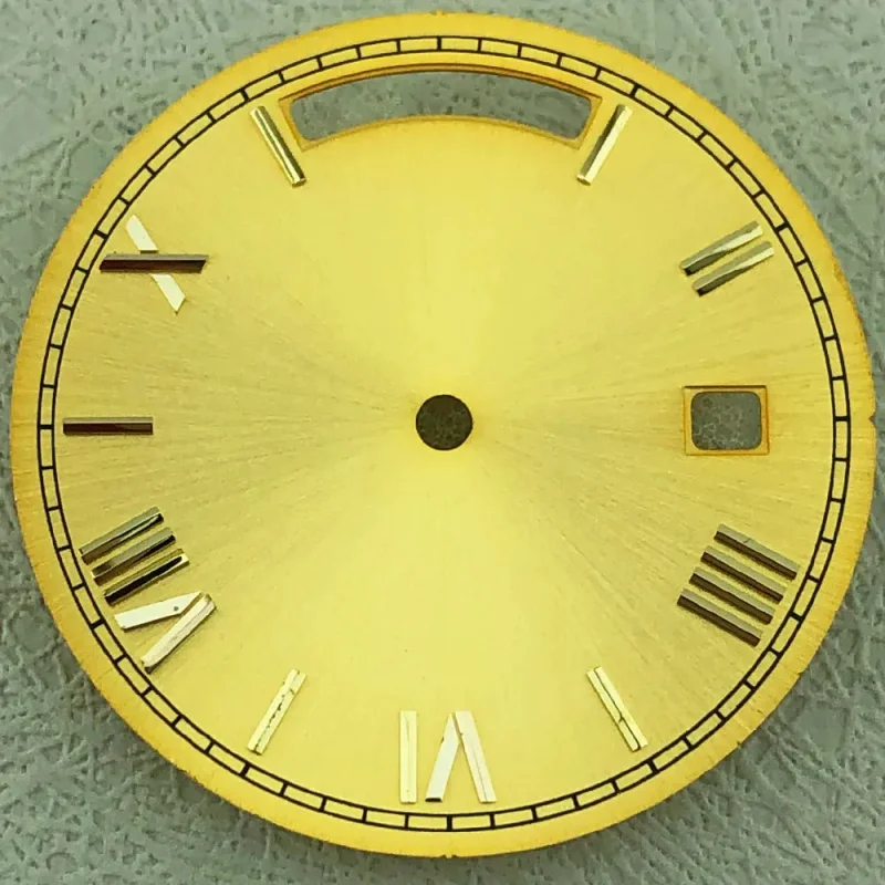 Elegant 31mm Roman Dial with Dual Calendar for Automatic Mechanical Watches