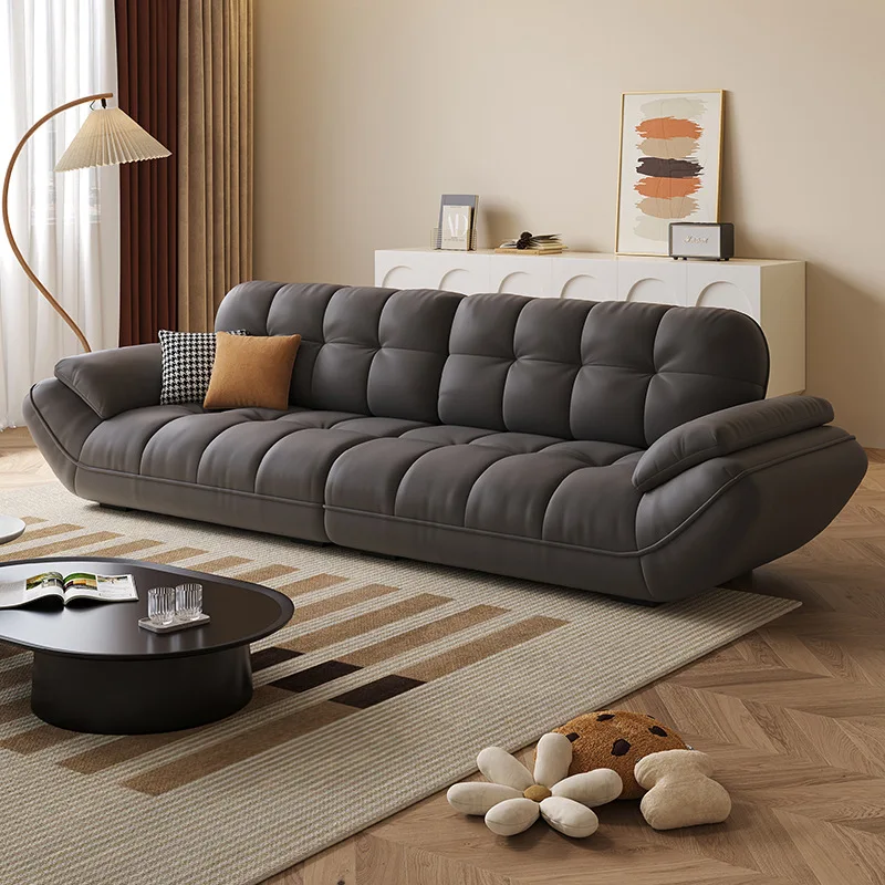 

Мебель для гостиной, итальянский минималистичный кожаный диван, роскошный диван с кошачьими крапанами, тканевый диван с облаком для лодки