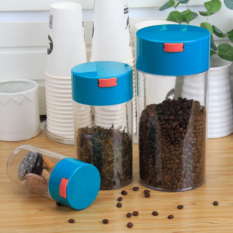 

Vacuum Sealed Tank Coffee Beans Jars Food Storage Container Plastic Kitchen Dried Milk Powder Fruit Box Multigrain Sealed Bottle