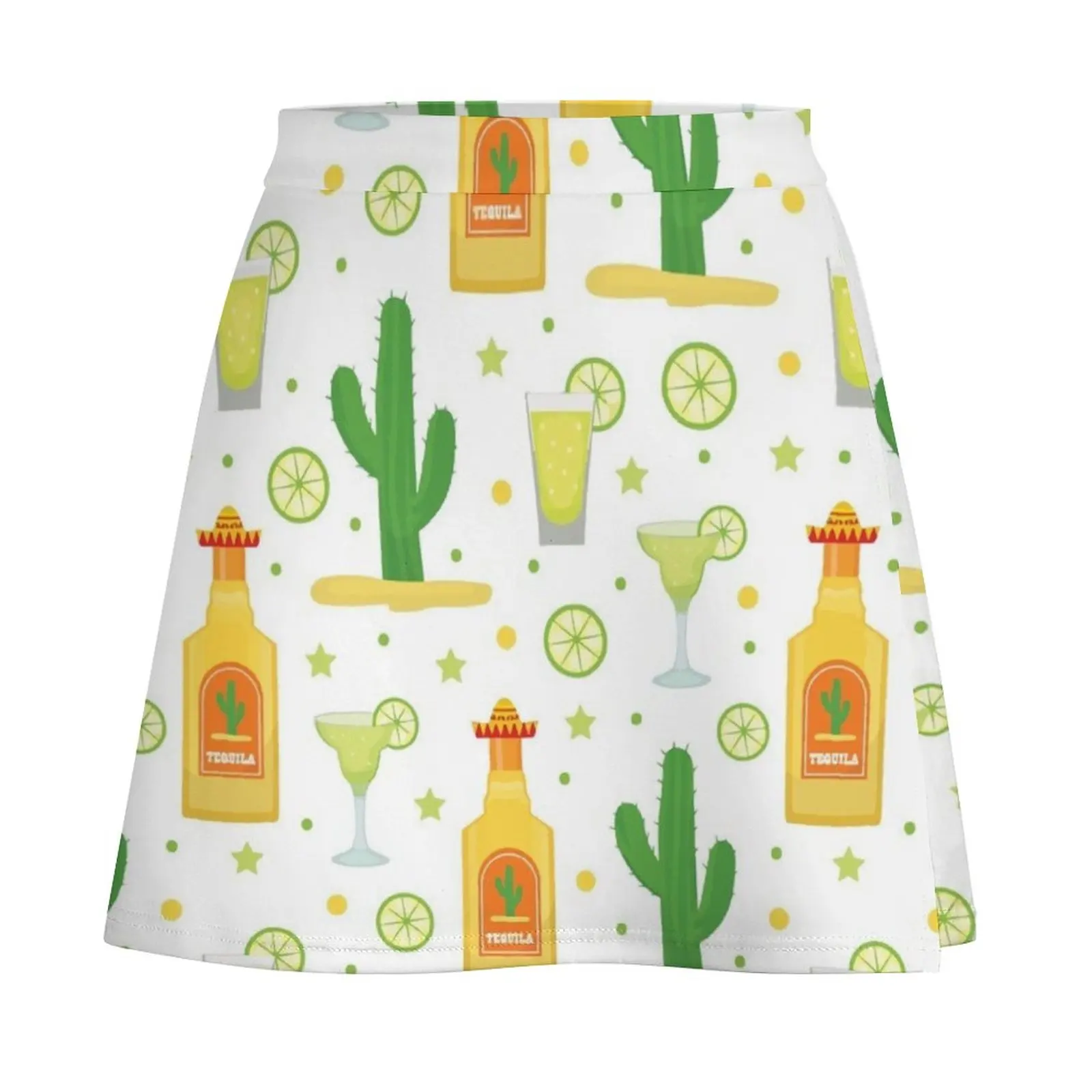 Margarita Tequila Fiesta Time Mini Skirt womans clothing fairy core