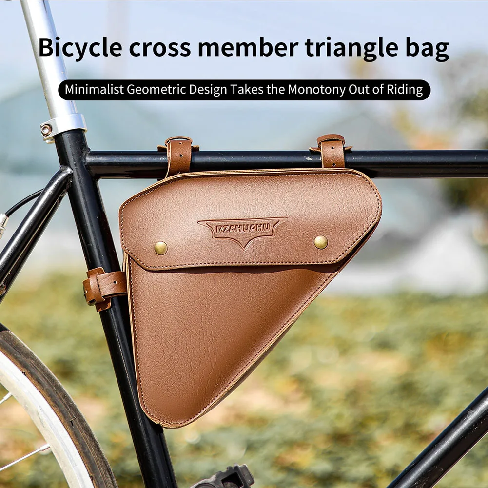 Bicycle Front Frame Bag Large Capacity Bicycle Frame Storage Bag Cycling Front Tube Bag for Mountain Road Bike