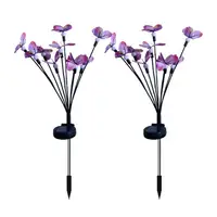 Butterfly Solar Lights Outdoor Butterfly Lamp Firefly LED Lights 2 Pieces Lawn Light Solar Power Landscape Light Outdoor 7 Light 1