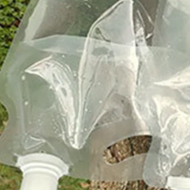 1-10PCS 2L 투명한 물통 휴대용 접이식 물통 누출 없음 캠핑 하이킹 사이클..