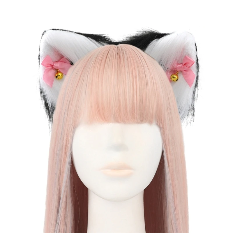 

Animal Cosplay Costumes Faux Furs Cat Foxes Wolf Furry Tail and Ears Headband for Halloween Party Costume Accessories