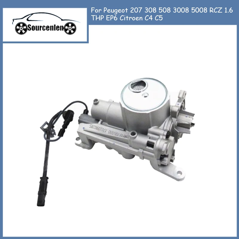 

New Genuine Oil Pump Assembly With Solenoid Valve For Peugeot 207 308 508 3008 5008 RCZ 1.6 THP EP6 Citroen C4 C5 V764737680