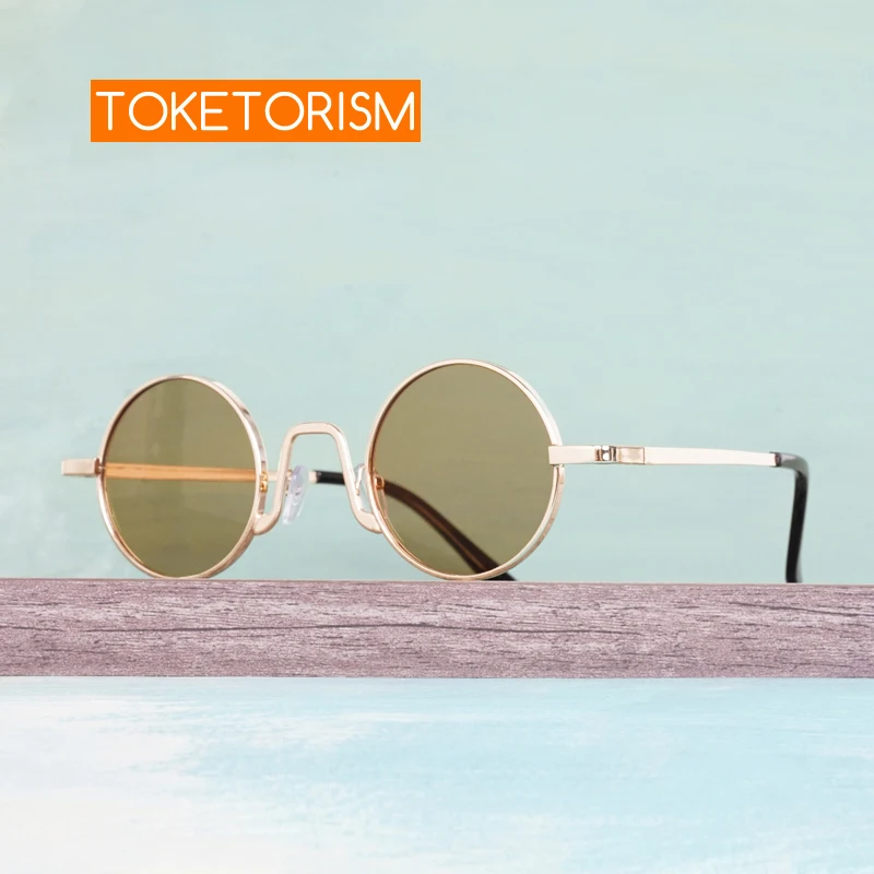 

Toketorism Round Small Sunglasses For Women UV400 Sun Glasses Retro Men's Eyewear 1039