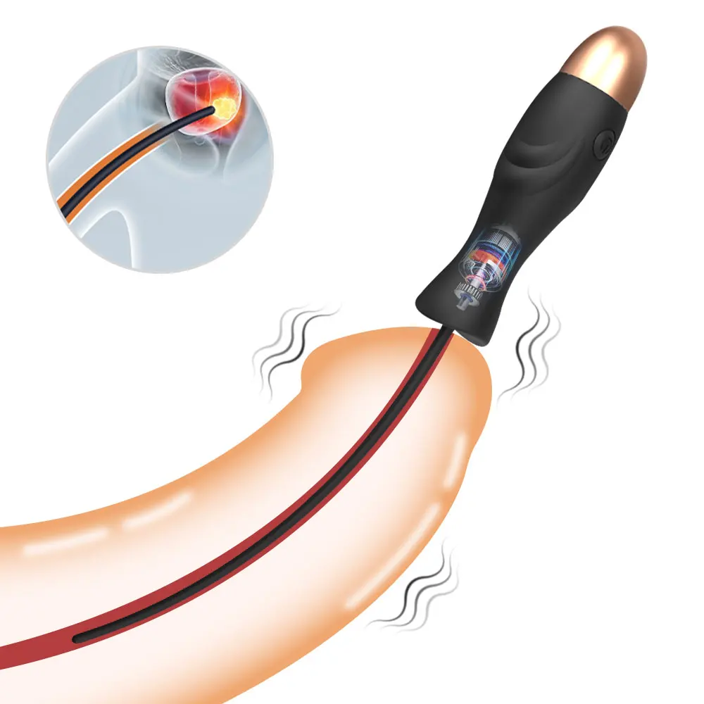 Penis Plug Vibrator Urethral Catheter Sound Glans Training Device Sex Toys