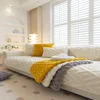 2024 Winter New Plush Thickened Sofa Cushion Cotton Velvet Orange Four Seasons Universal Non-slip Cushion Armrest Cover Cloth 1
