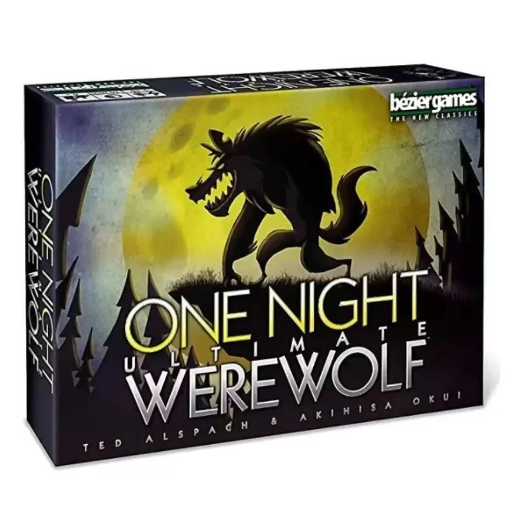 

One Night Ultimate Werewolf Cards Collection Board Game Alien Super Villains Edition Deck For Party Playing