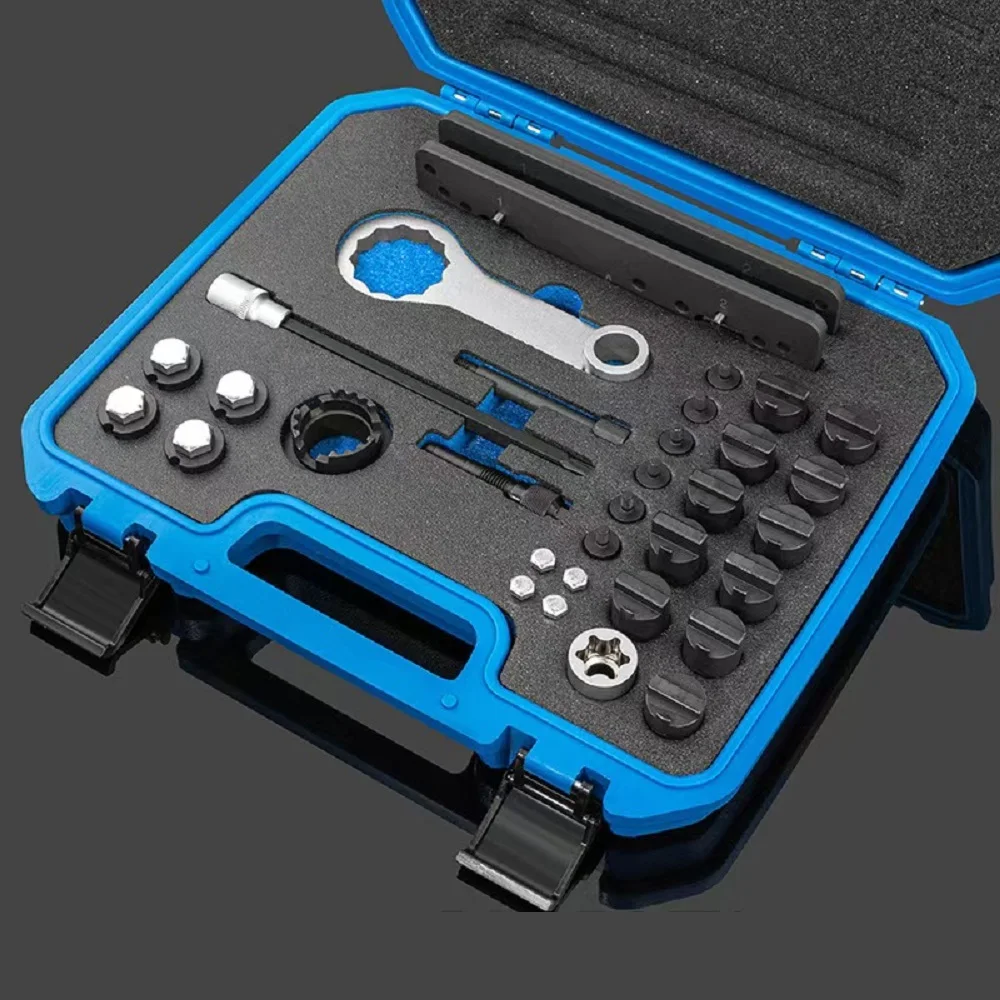 Motor-Einstellwerkzeug für Audi Porsche 3.0T 2.9T Hybrid CXT EA839 Motor Nockenwellenschloss Timing Tool Kit T40331 – Detail 2