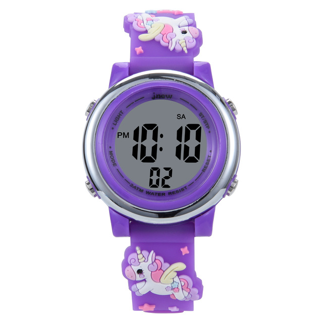 CE105 Children's Cartoon Ventilation Watch Waterproof Luminous Colorful Luminous Sports Electronic Watch