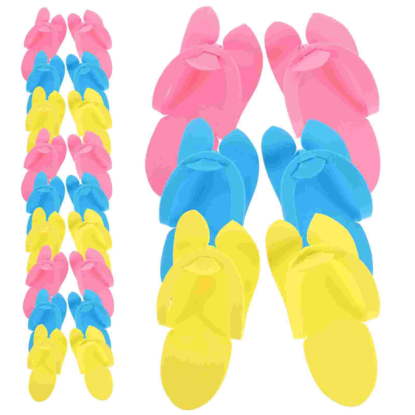 48 Pairs Pedicure Slippers Bulk Anti-Slips Eva Foam Spa Slippers Disposable Sandals Guest Slippers Salon Nail Foot Spa