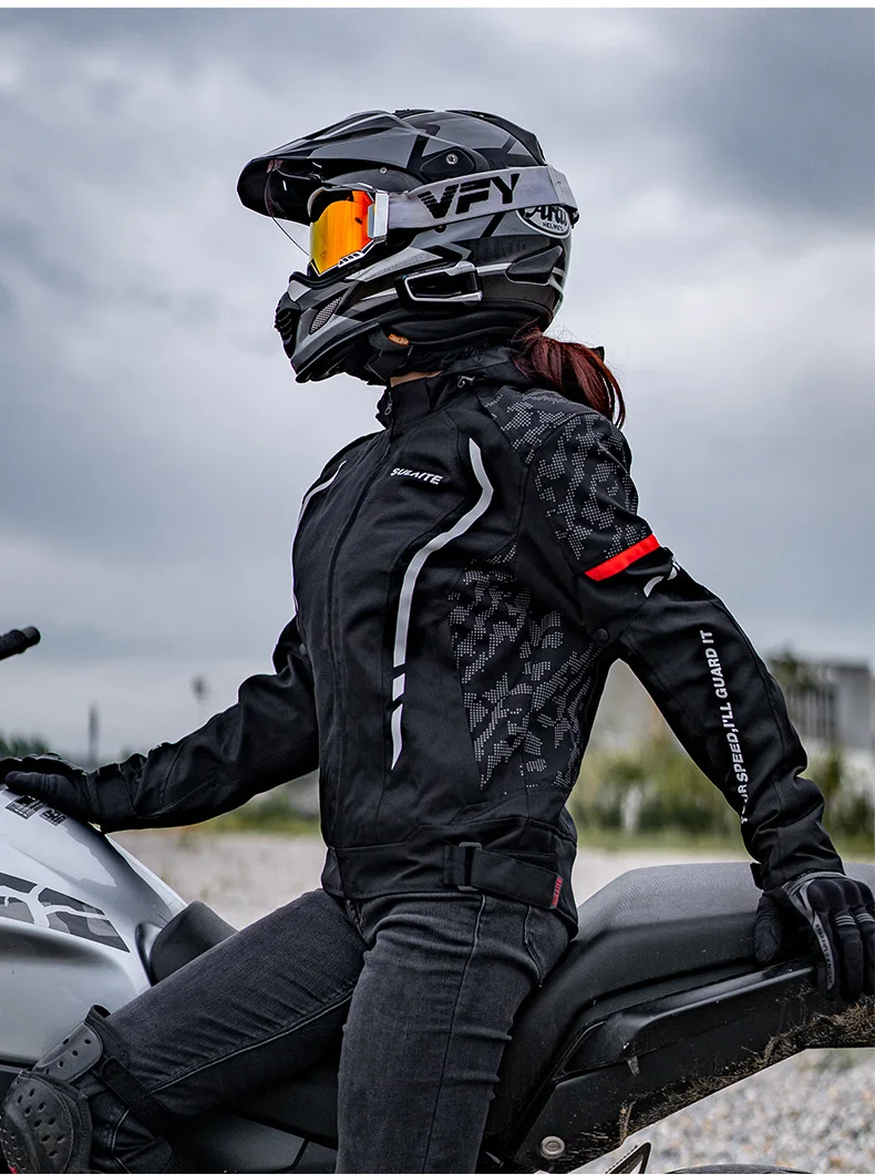 Ropa de Moto para hombre, chaquetas informales de prevención de otoño, a  prueba de viento, ropa de carreras de motos con Protector CE - AliExpress