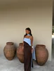 Robe longue de soirée pour femme à bretelles fines, col écharpe, color block, fente haute, longueur ras du sol, pour fêtes