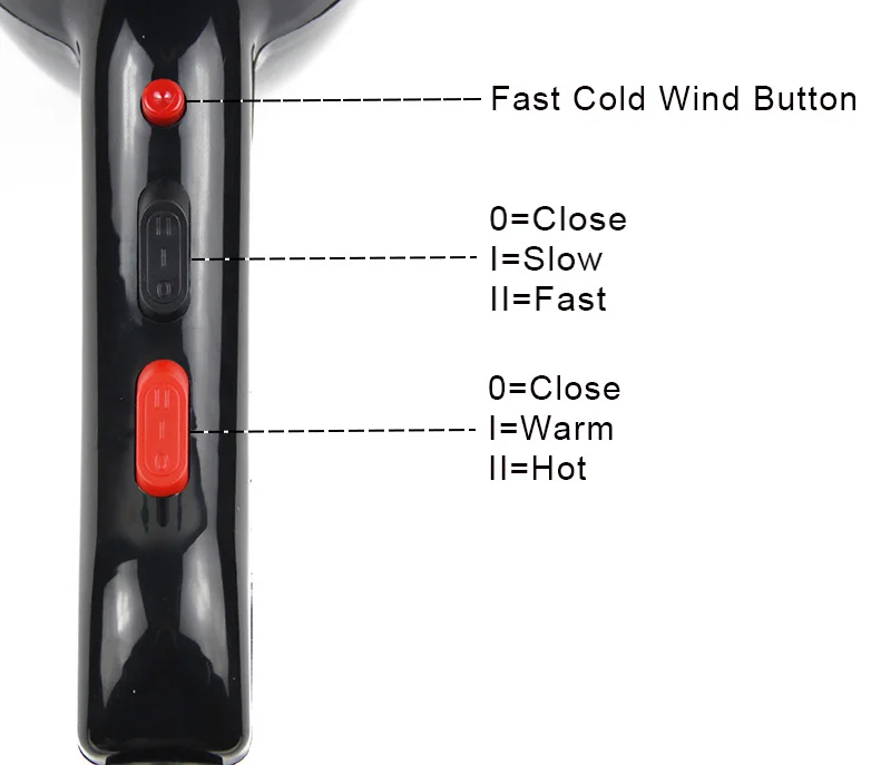 Secador de Cabelo Quente e Frio Secador de ar para Uso do Salão de Beleza Real Profissional Poderoso Rápido Aquecimento Ajuste Ionic 2200w 97 Computers & Electronics