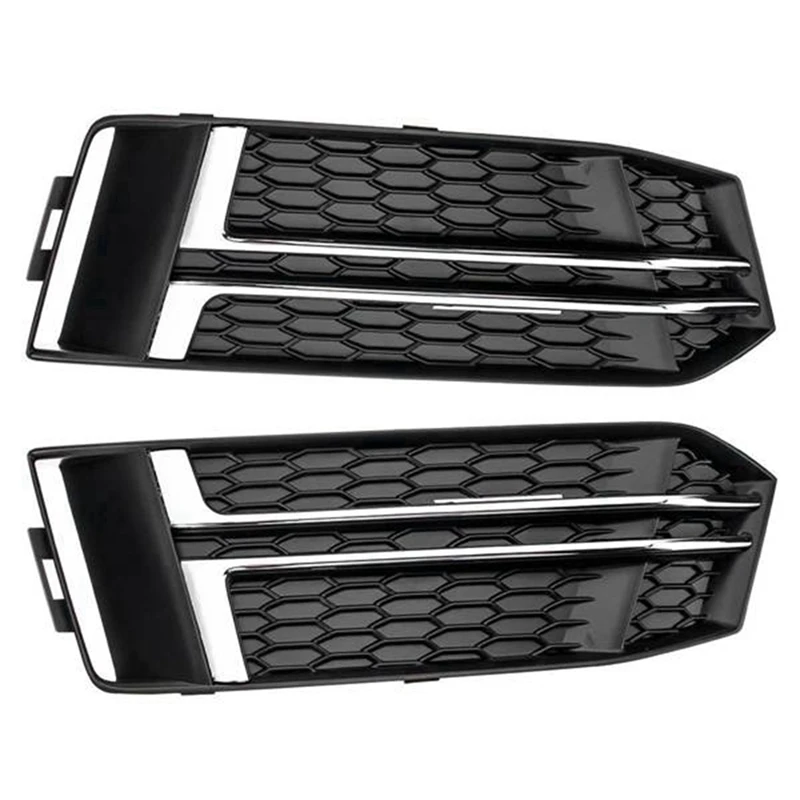 

8W0807681F 8W0807682F Fog Light Grille Honeycomb Mesh Side Grille Automobile for A4 B9 S-LINE 2016-2018