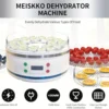 multi food control temperature drying mutfak robotları Dehydrators Intelligent Vegetable Intelligent touch control 3