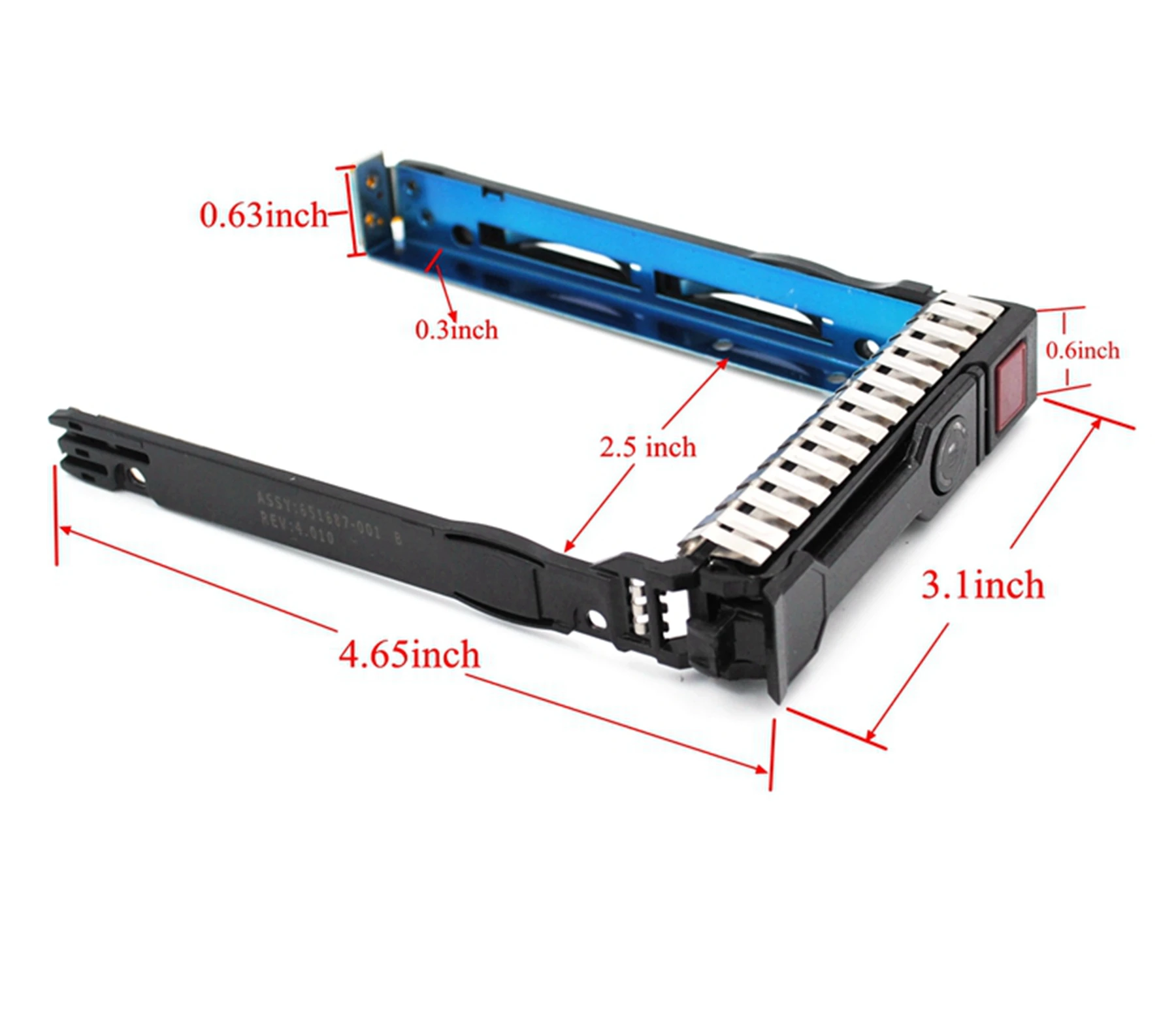 (6-Pack) 2.5" Hard Drive SAS SATA Tray Caddy 651687-001 651699-001 for Proliant ML350 DL360p DL380P DL160 Gen8 G9