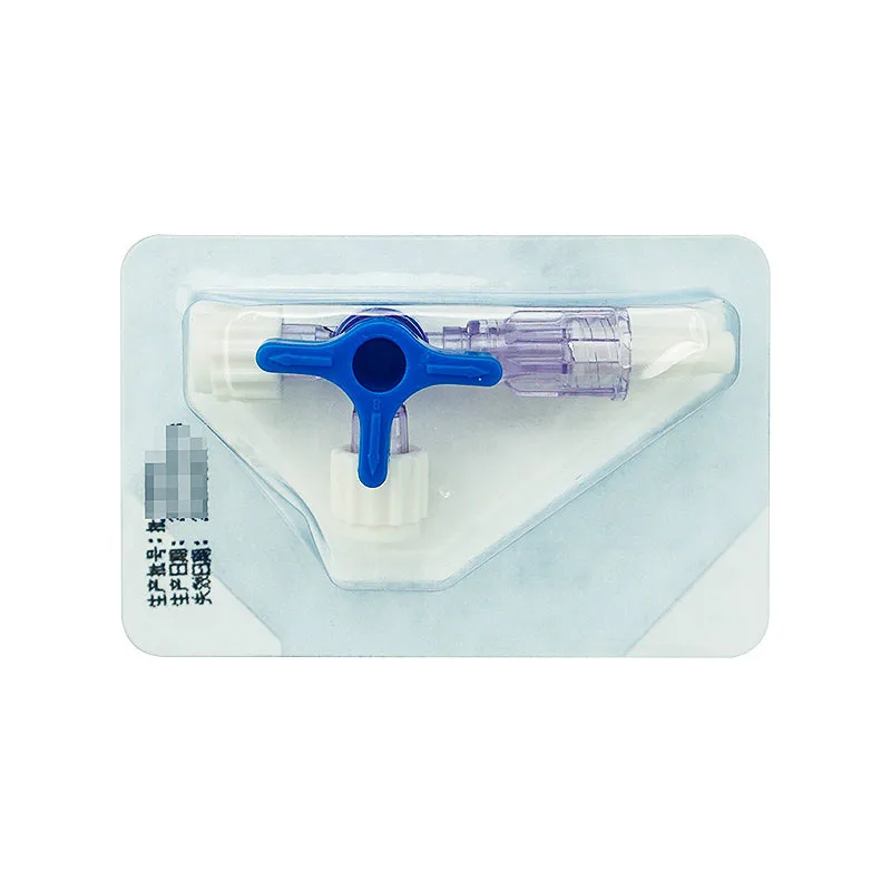 Disposable Stopcock Sterile Three Way Cock Syringe Adapter Water-light Needle Dispenser Ethylene Oxide Sterilization 5/PK