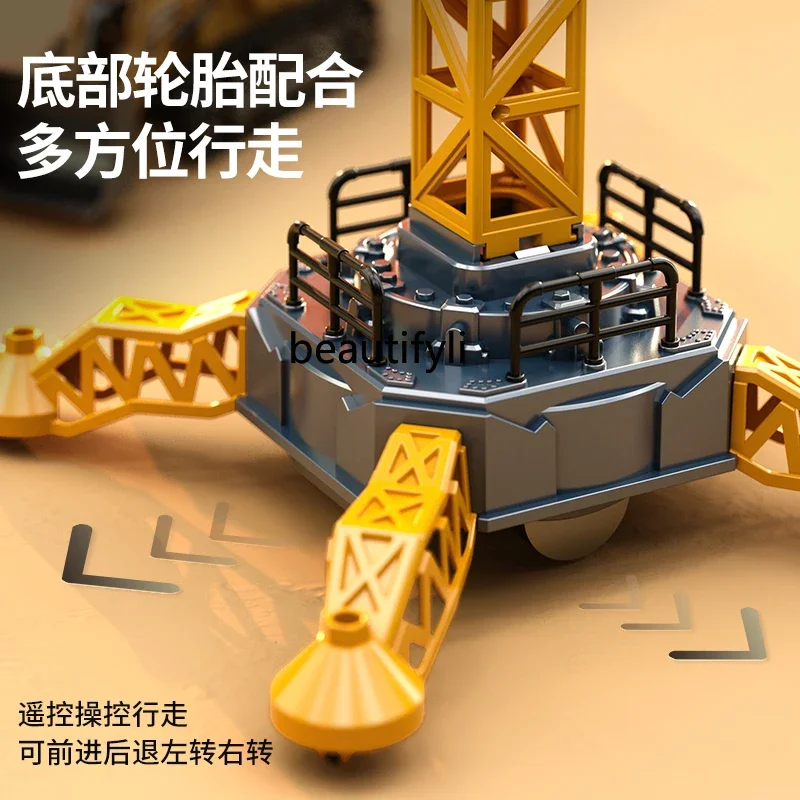 Children's remote control toy alloy pendant crane crane construction car boys birthday gift