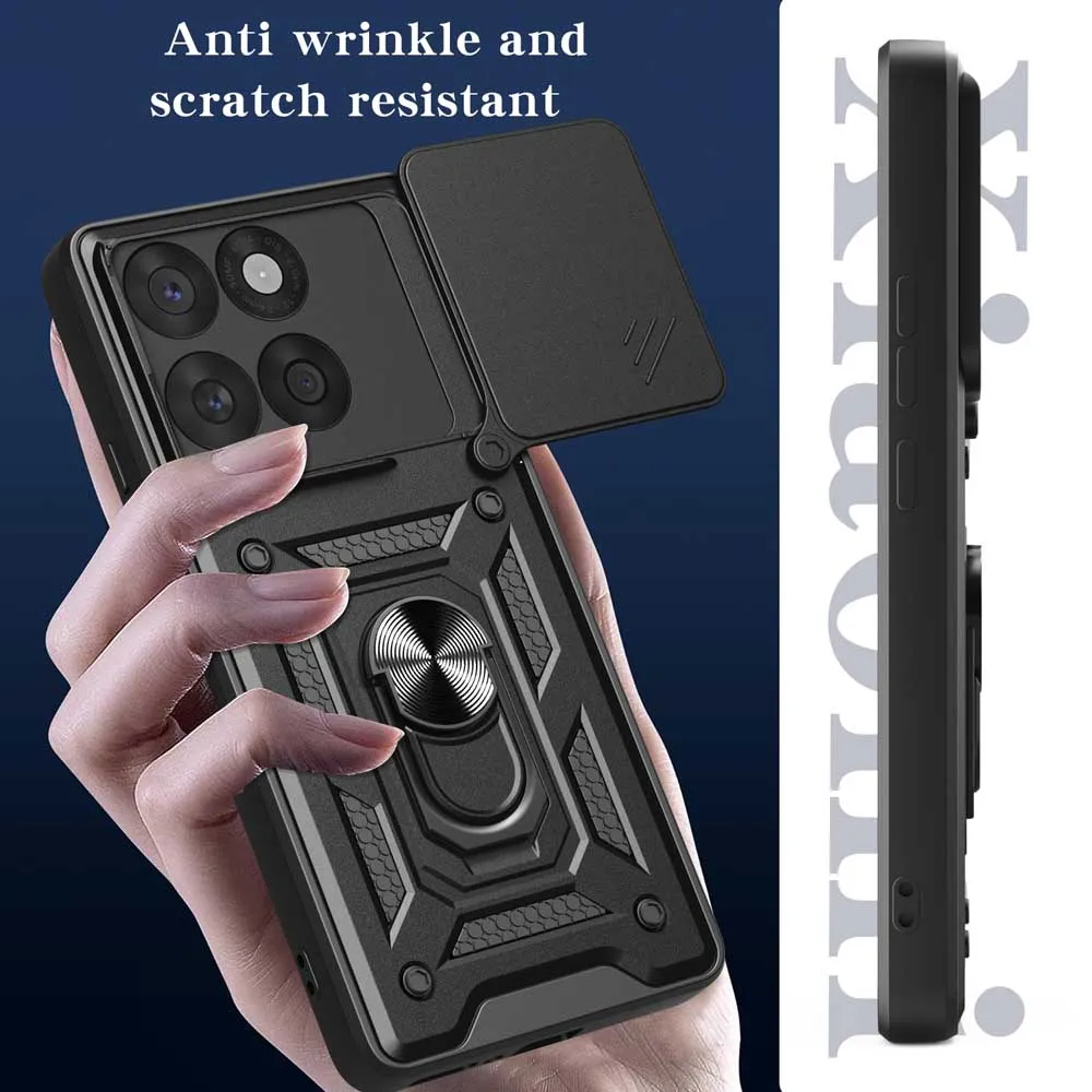 Shockproof Armor Case with Car Holder and Camera Lens Protection