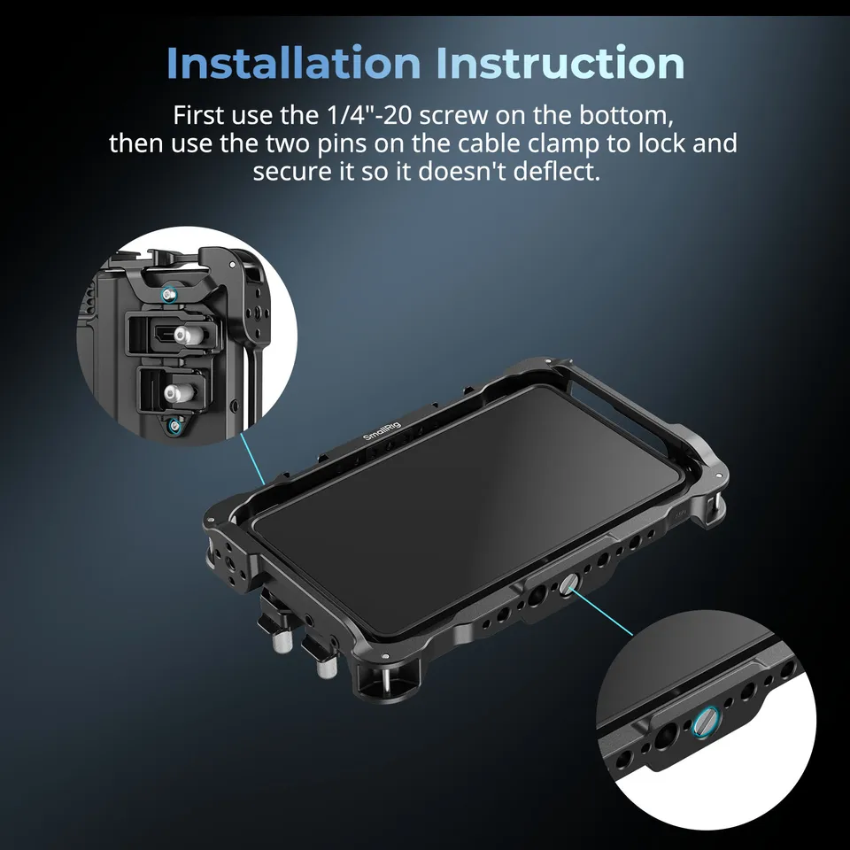 Atomos SHINOBI Smallrig専用ケージとサンフード付き S94c33d6ea78b4207a152c8373a4f8