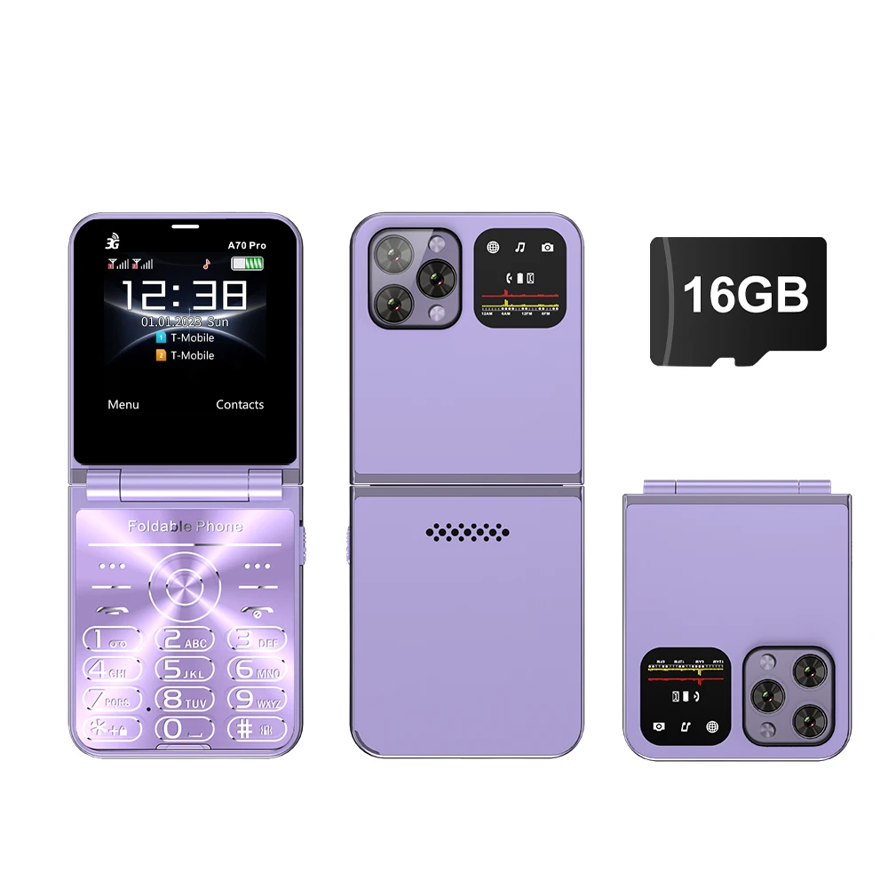 سيرفو A70 برو هاتف محمول قابل للطي 3G WCDMA سرعة ا...