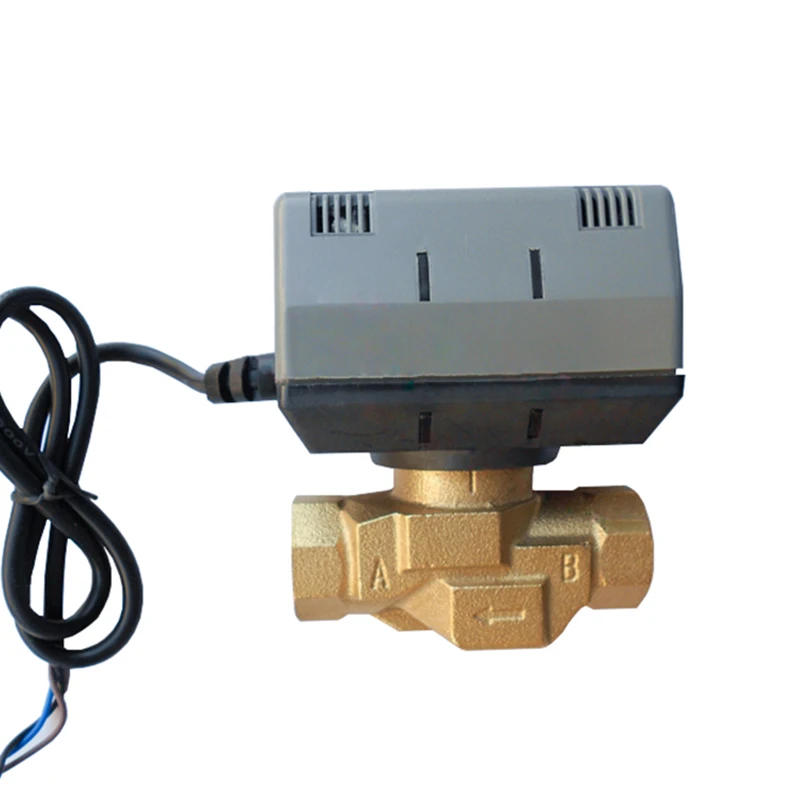 วาล์วทองเหลืองปิดสองทาง1/2 ''3/4'' 1 '', AC220V วาล์วไฟฟ้าขดลวดพัดลม VC6013 1