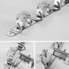 4 Racks With 5 , Silver Broom Holder Mop Hanger Garden Kitchen Tool Organizer 4 Racks, Wall Mounted 4