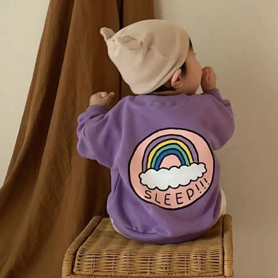 Spring Autumn Kids Casual Sweatshirts children sweatshirt Printed Cartoon Baby Boys Long Sleeve Tees Tops Loose Fashion Toddler Hoodies Clothes