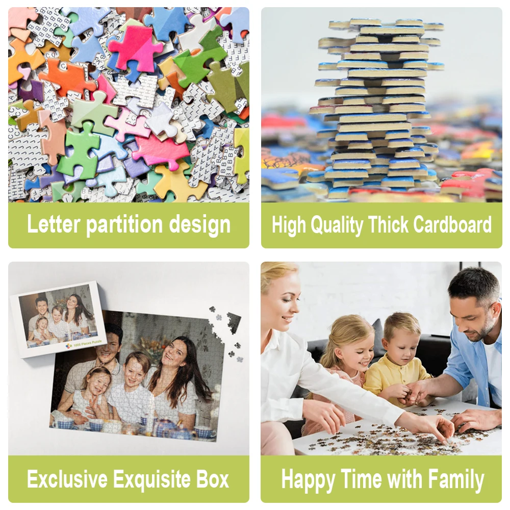 Picture Diy Photo Custom Jigsaw Puzzle Personalized Toys for Kids Decoration Collectiable Funny Adult Leisure Toys Gift with Box 5