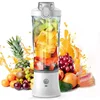 600ml Electric Fruit Juicer Blender Juice Mixer Mini USB Rechargable 6 Blade Juice Cup Juicer Portable Blender Juicer Machine 6