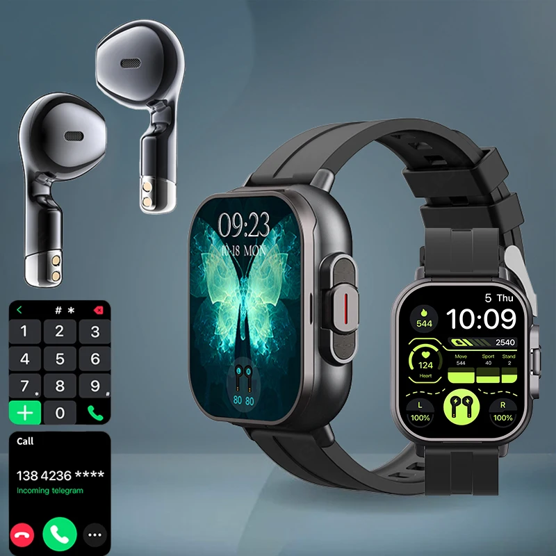 Gps Smartwatch Y Auriculares Bluetooth A La Vez Reloj Inteligente