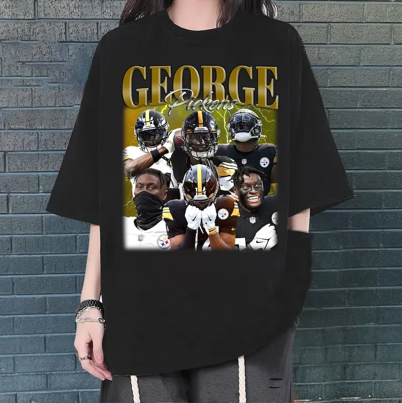 T-Shirt George Pickens, Camicia George Pickens, George Pickens Unisex, T-Shirt Unisex, Grafica Hip Hop, T-Shirt Alla Moda, T-Sh Retrò