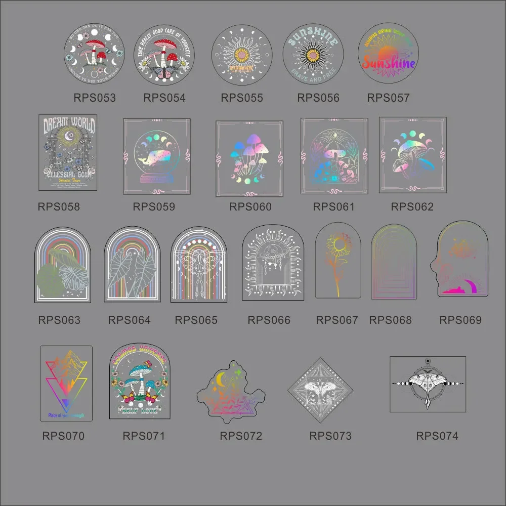 Sun Catcher Stickers PVC electrostatic glass window wall rainbow prisms sunlight decals wall stickers self adhesive wall stickers window stickers vinyl stickers vinyl wall stickers self adhesive stickers chalkboard stickers car stickers