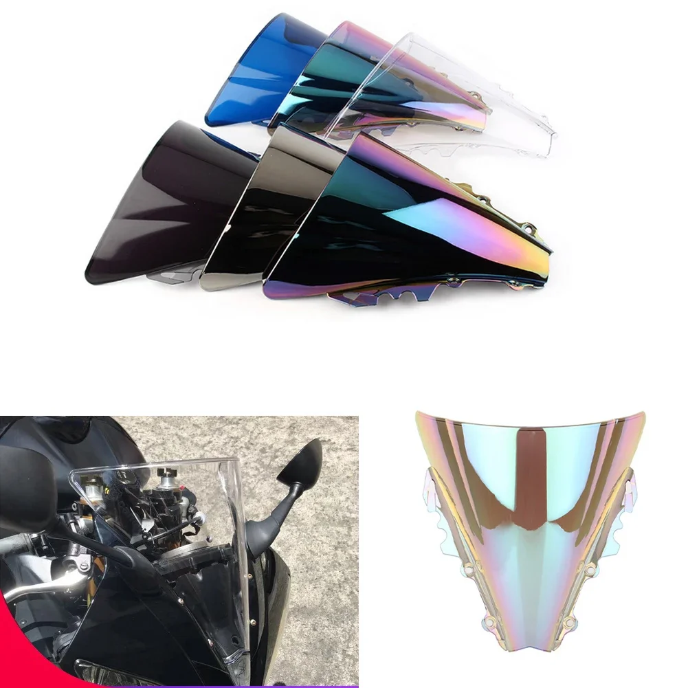 

Motorcycle screen Double Bubble Windshield Deflector Protector WindScreen For Yamaha YZF R6 600 2006 2007 YZFR6 06 07