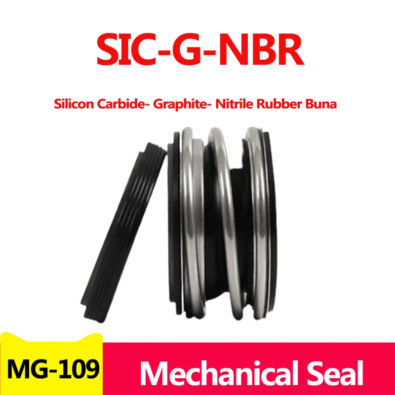 Vedação Mecânica do Eixo para Bomba de Água Única Mola Carboneto de Silício Grafite de Silício g Borracha Nitrílica Buna Nbr Mg1 109 10110 mm