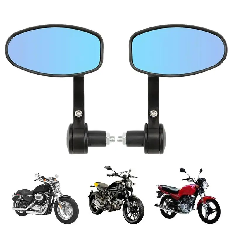 

Motorcycle Mirrors For Handlebars Rotate 360 Degrees Mirror Bar End Side Rearview Mirror Adjustable Fr Moped Sportsman dirt Bike