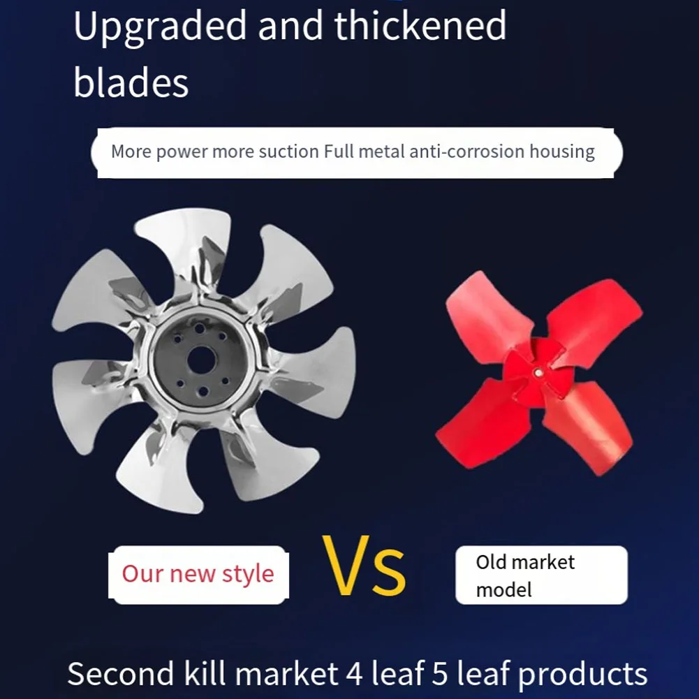 1set 150mm Extractor Fan Smoke Extractor Duct Fan 600m³/h Two-way Air Supply Pipe Fan FD150 Home Improvement Accessories