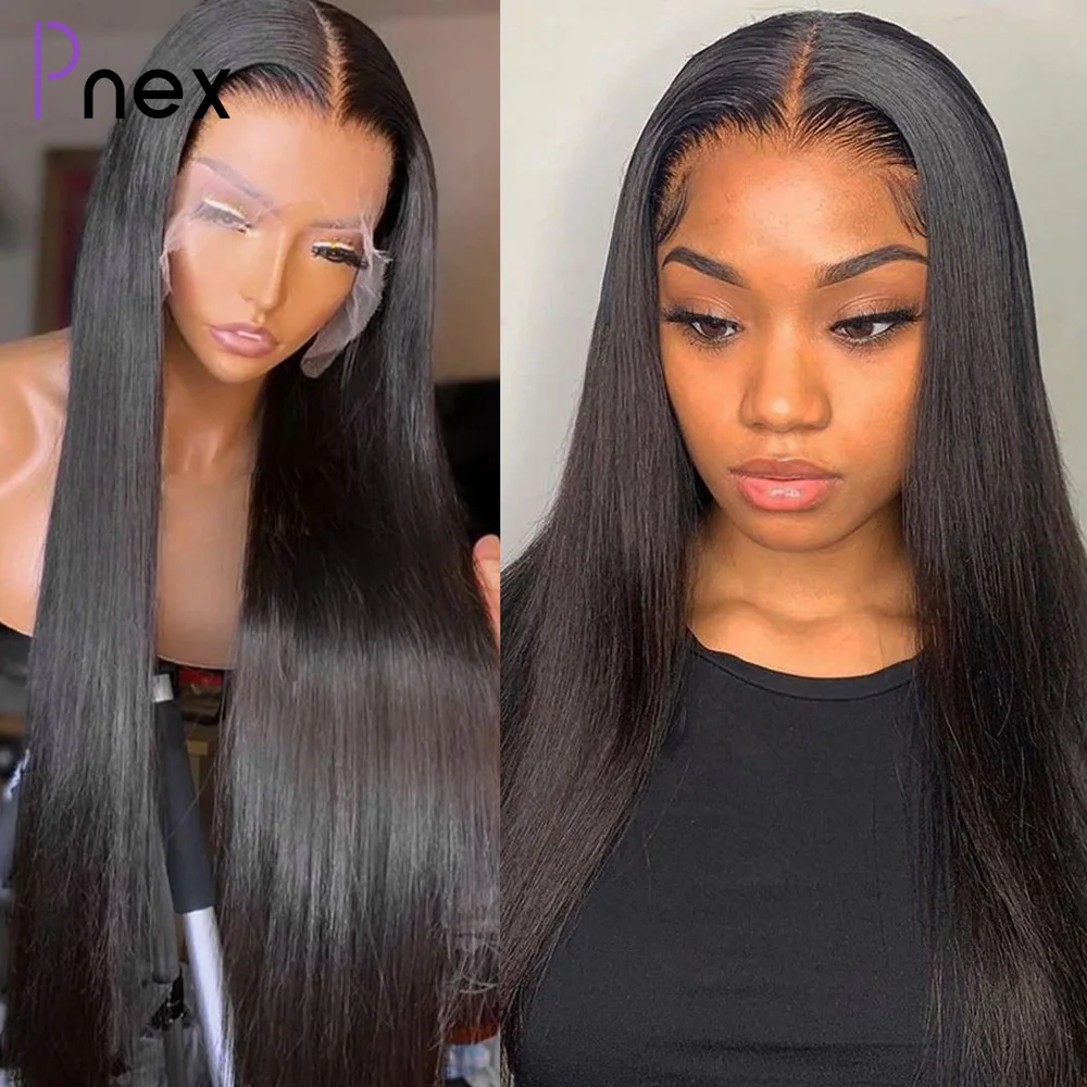 

Straight Lace Frontal Wig 32 34 Transparent 13x4 Front Human Hair Wigs Pre Plucked Bone Straight Lace Closure Human Hair Wigs