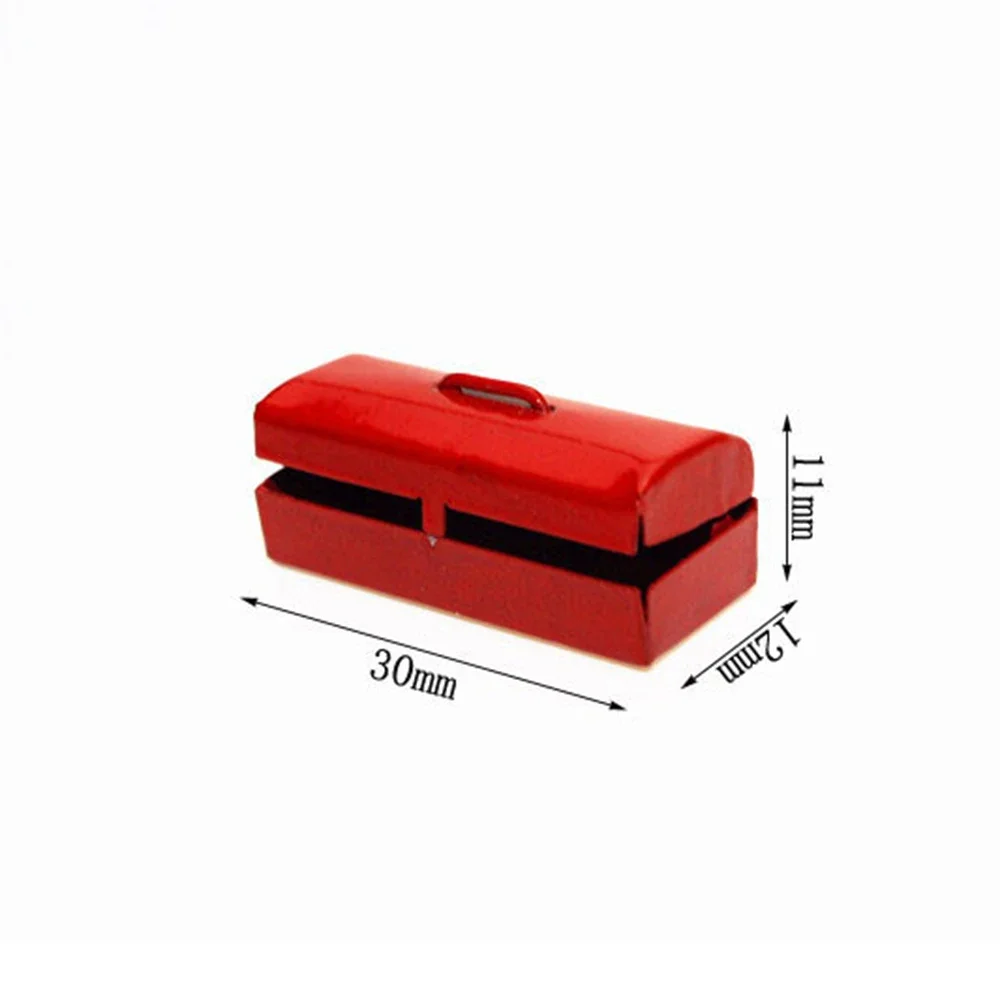 1/12 Doll House Miniature Alloy Repair Tools Simulation Toolbox Model Toys for Mini Decoration Dollhouse Accessories 3