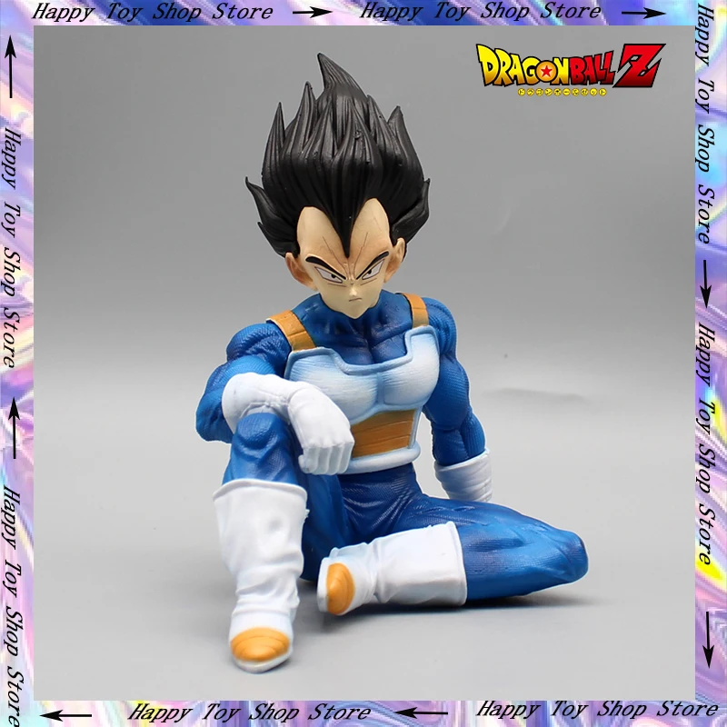 Anime Dragon Ball Figure Gk Posizione Seduta Spacesuit Super Saiyan Vegeta Action Figure Collezione Pvc Modello Giocattoli Regalo Di Natale