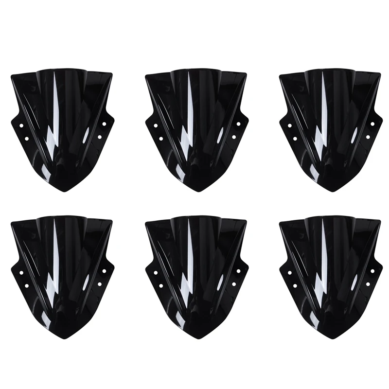 

6X ветровое стекло для мотоцикла с двойными пузырьками для Kawasaki Ninja 300 EX300 2013-2017 аксессуары для мотоциклов